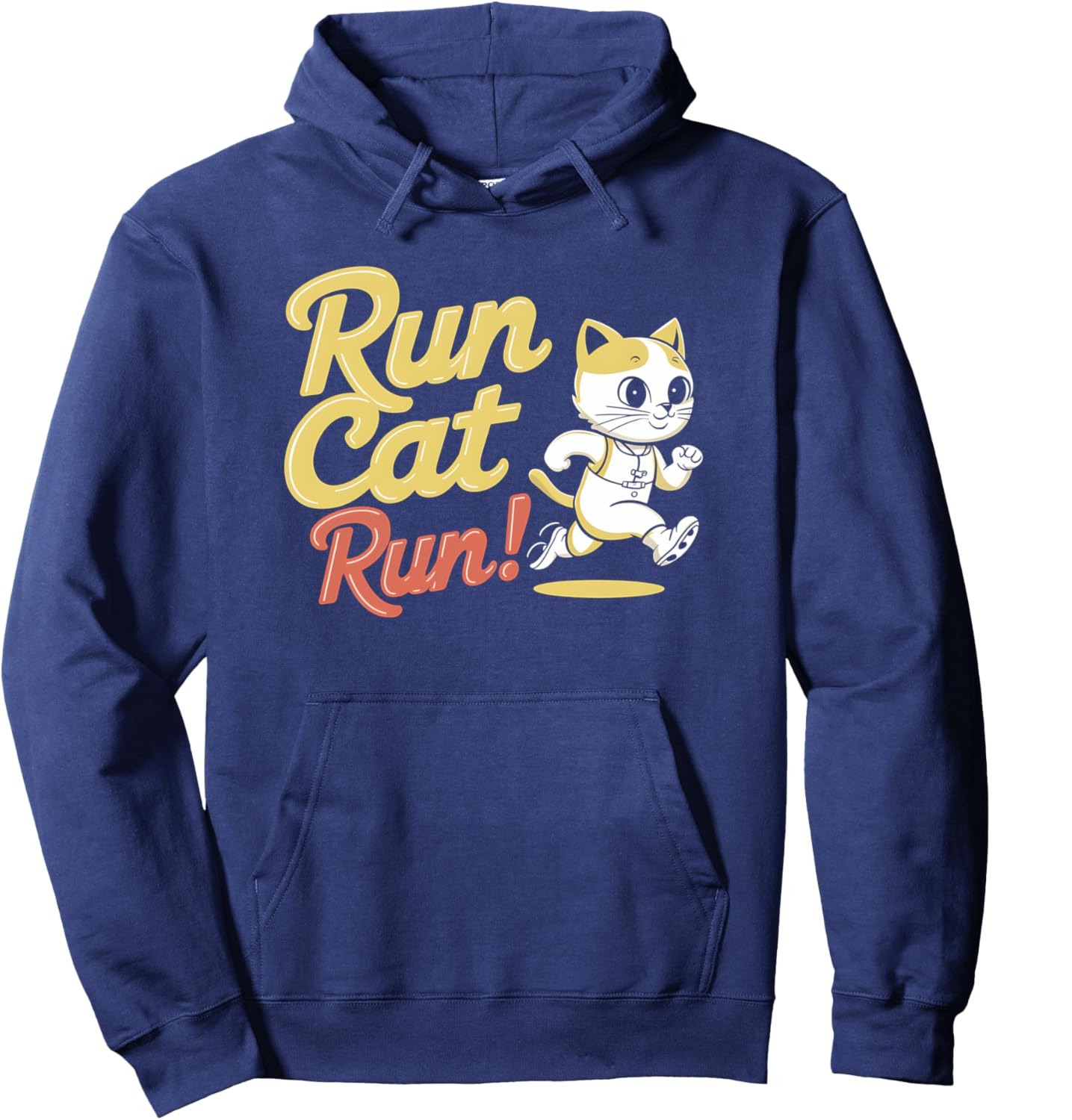 Hoodie for Mens Womens Cat Running Sprint Jogging Design For Men Women Kids Holiday Pullover Hoodie Graphic Hoodies sweatshirt Pullover Long Sleeve