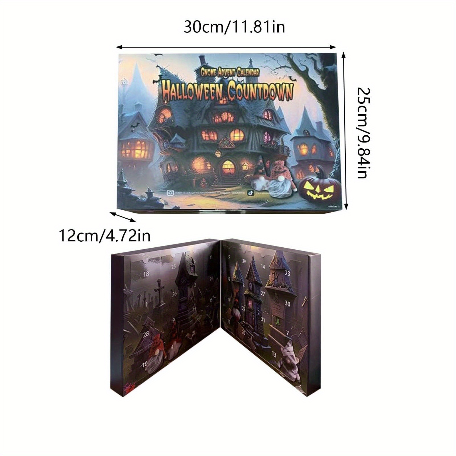 2024 Halloween Gnome Advent Calendar Halloween Advent Calendar Countdown Calendar Advent Calendar Decoration for Adults Kids Holiday Christmas Gifts p