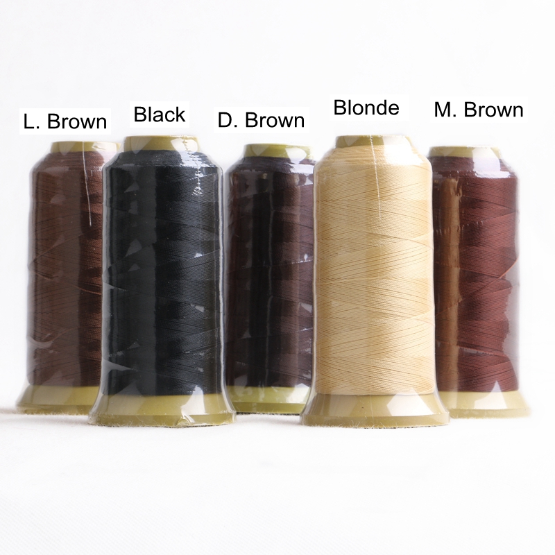 2000m Nylon weaving thread sewing thread for hair wefts clip hair professional hair extensions tools more colors