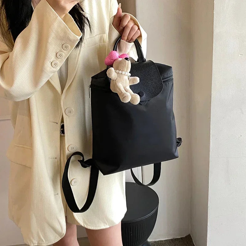 Backpack Classic PU Material Womens Bag Ultra Thin Square Shoulder Metal Chain Strap Name Sunshine 240927 4