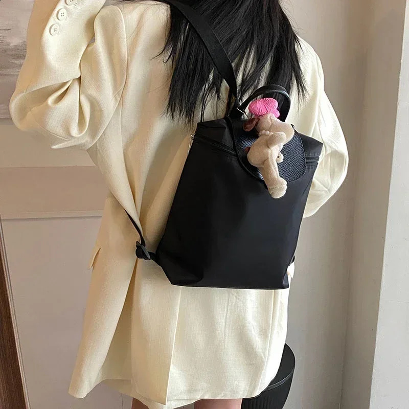 Backpack Classic PU Material Womens Bag Ultra Thin Square Shoulder Metal Chain Strap Name Sunshine 240927 4