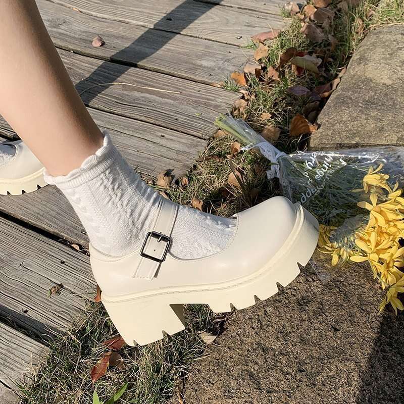 Lolita Style Shoes Women Japanese Mary Jane Vintage Girls High Heel Platform College Student Tacones Mujer Escarpins Chaussures