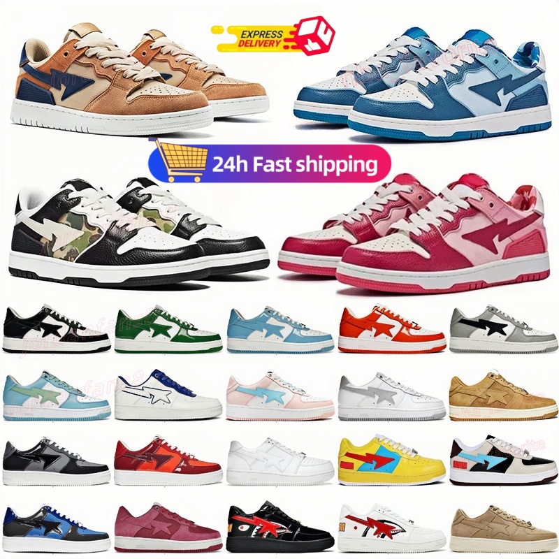 Casual Shoes Sta Sk8 Low Men Women Black White Purple Pastel Green Blue Suede Bapestaa Shoe bapestase Mens Womens Trainers Outdoor Sports Sneakers DHgate