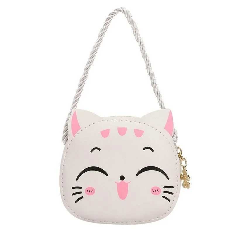 New Childrens Crossbody Bag Cute Cat Kids Fashion Coin Purse Handbag Cute Mini Shoulder Bag for Girls and Boys LX241104