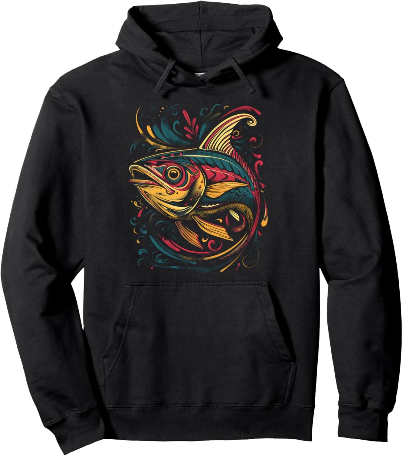 Hoodie for Mens Womens Fishing Fish Jumping Cool Fisherman Design Pullover Hoodie Graphic Hoodies sweatshirt Pullover Long Sleeve