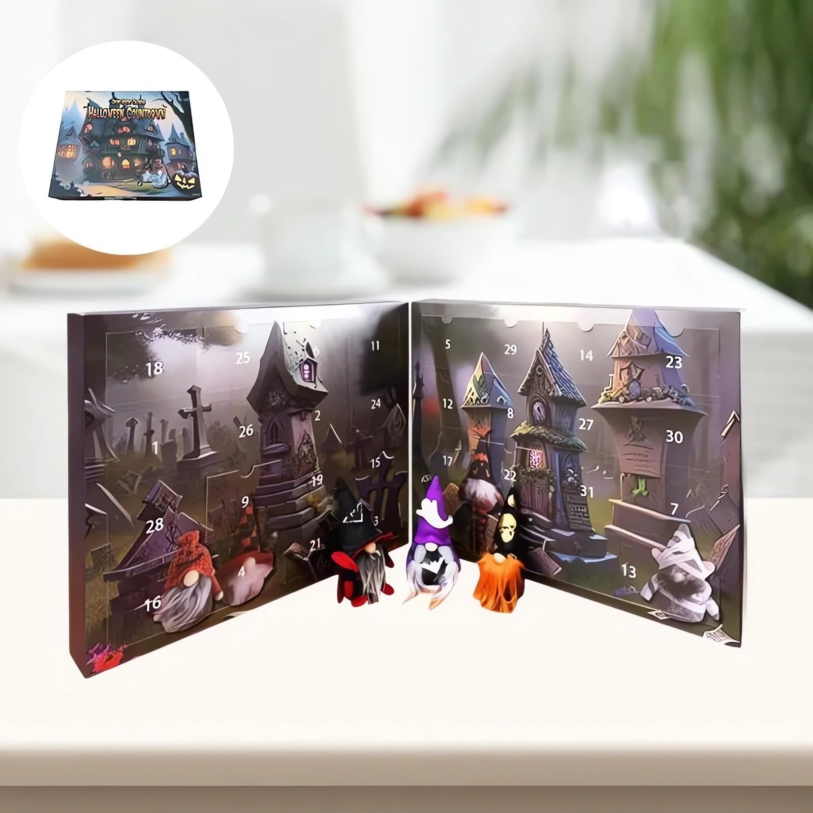 2024 Halloween Gnome Advent Calendar Halloween Advent Calendar Countdown Calendar Advent Calendar Decoration for Adults Kids Holiday Christmas Gifts p