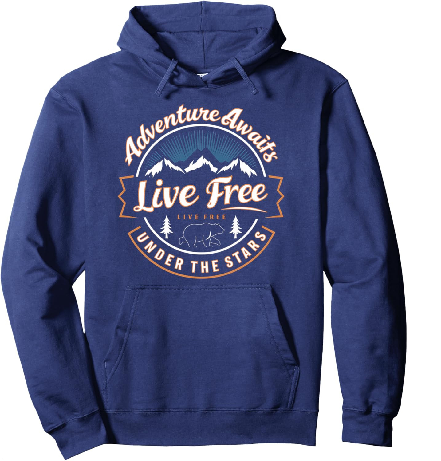 Hoodie for Mens Womens Adventure Awaits Live Camping Hiking Mountain Gifts Graphic Pullover Hoodie Graphic Hoodies sweatshirt Pullover Long Sleeve