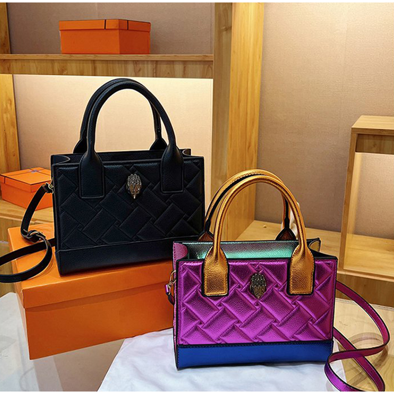 2025 New Colorful Bird Eagle Head Women's Handbag High end Fashion Designer Small Square Black Diamond Crossbody Bag Trendy Crossbody Bag
