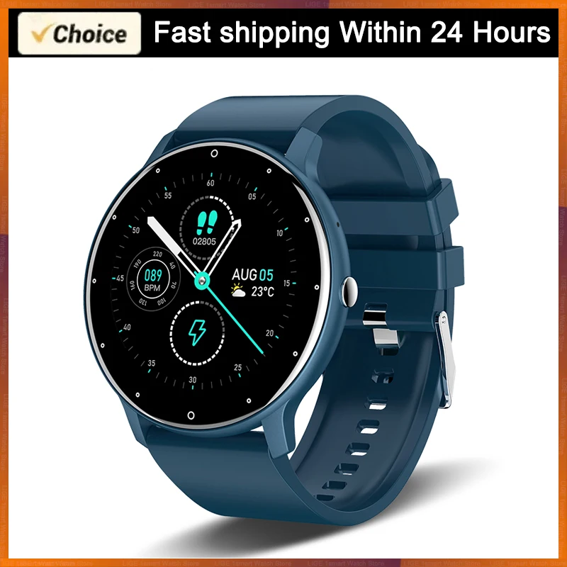 2024 Smart Watch Women Men Lady Gift Sport Fitness Watches Heart Rate Monitor Waterproof Smartwatch for Smartphone