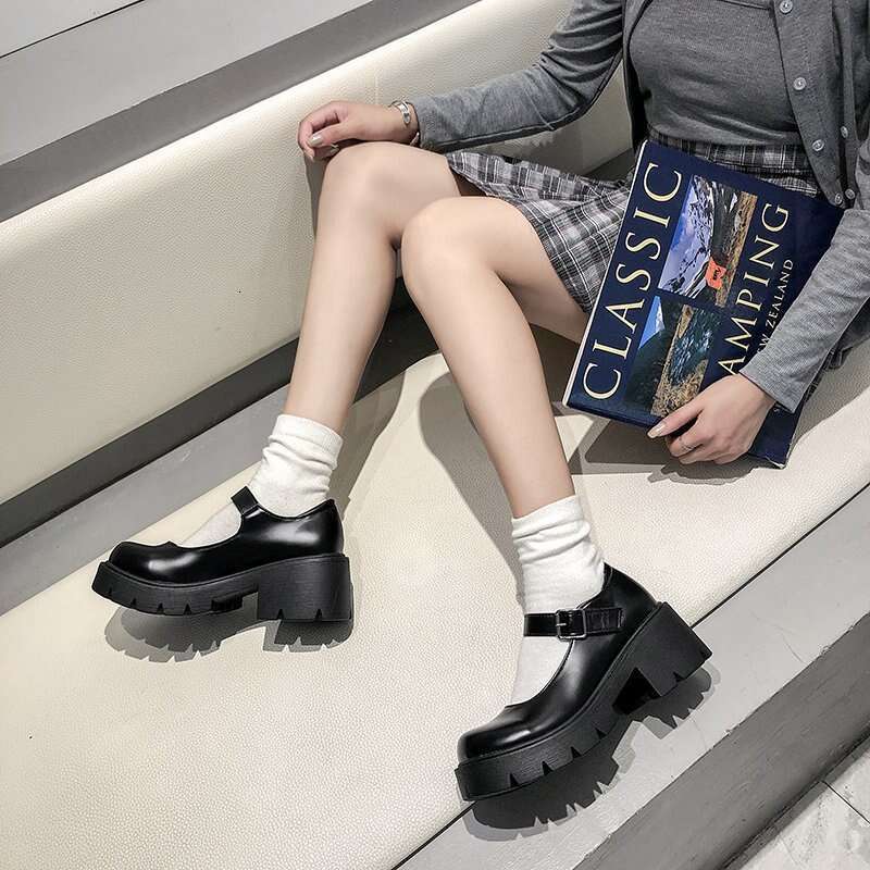Lolita Style Shoes Women Japanese Mary Jane Vintage Girls High Heel Platform College Student Tacones Mujer Escarpins Chaussures