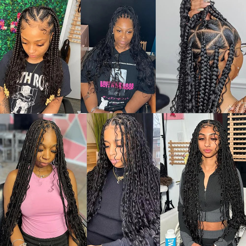 Deep Wave Bulk 100G No Weft Bundles Micro Human Braiding Hair For Boho Braids