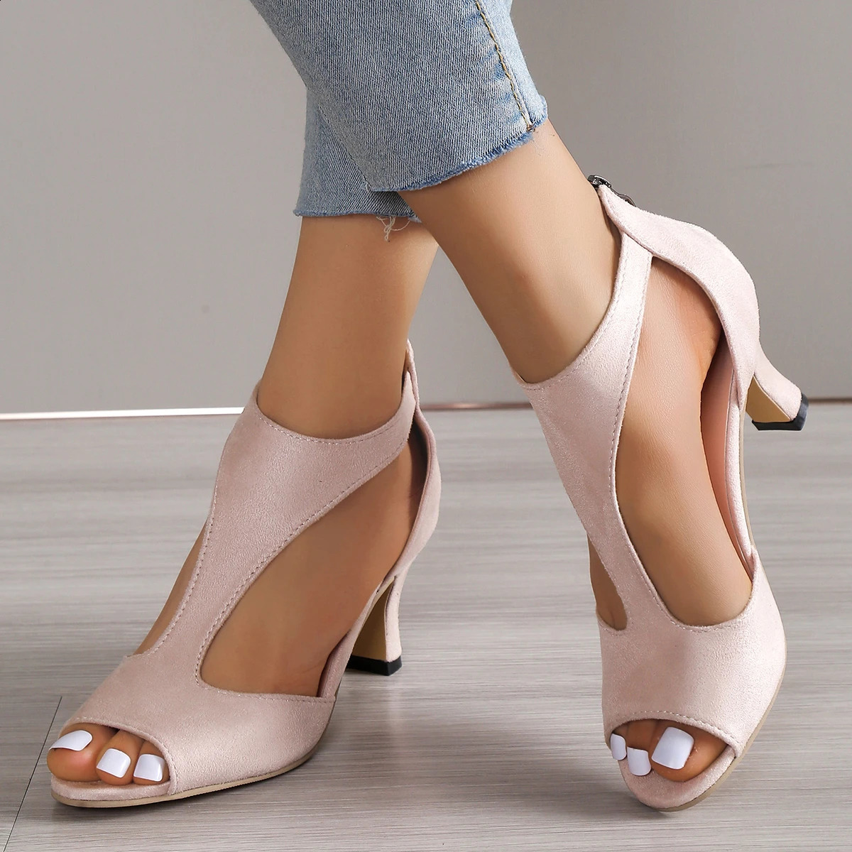 2023 Summer Outdoor Casual Slippers Sexy Fashion Platform Flip Flops High Heels Sandals Wedges Pumps Shallow Slides 240924