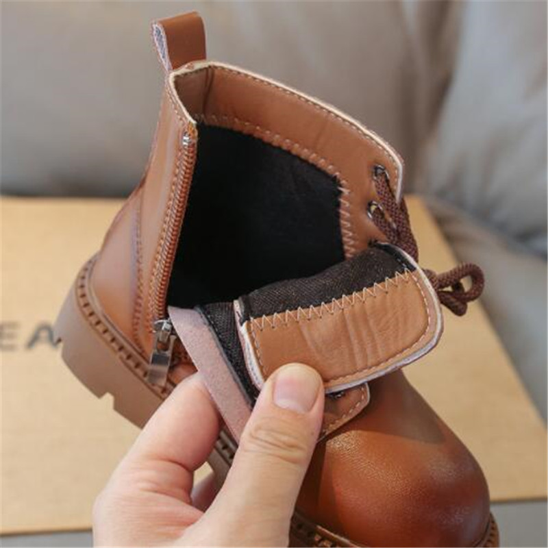 Kids Martin Boots Autumn Winter Children Fashion Ankle Chelsea Boot Boys Girls booties Soft Baby Toddlers Shoe
