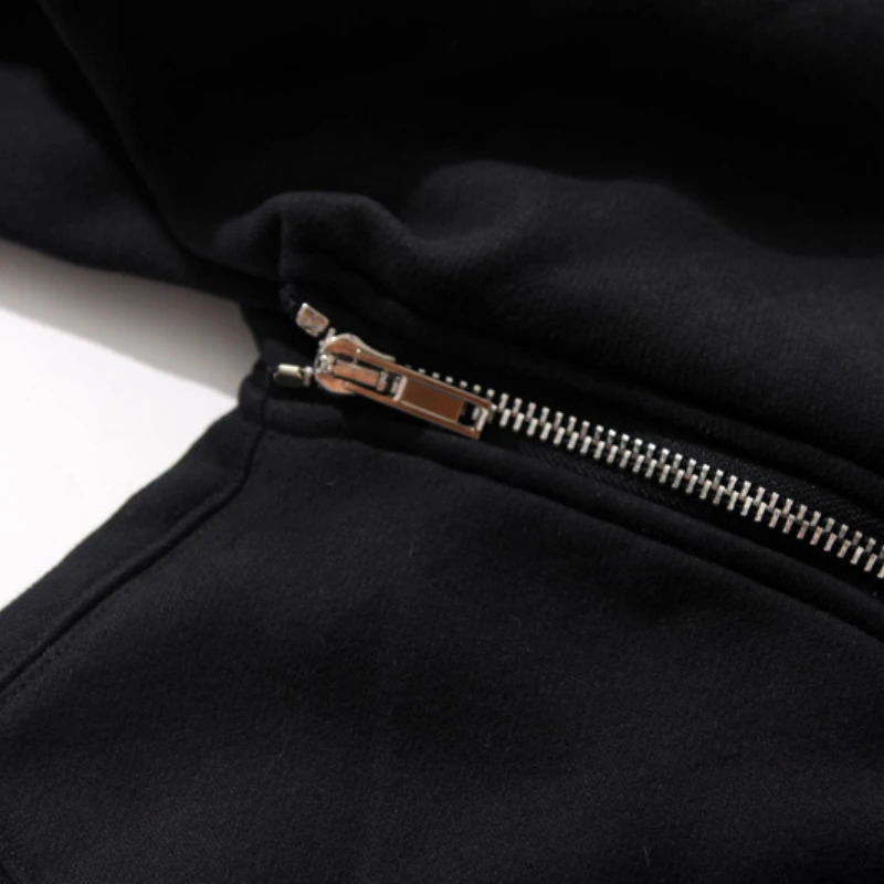 Autumn Hooded Mens Jacket Zipper Cardigan Sweatshirt Hip Hop Swing Street Dress Fashion Hoodie 240929