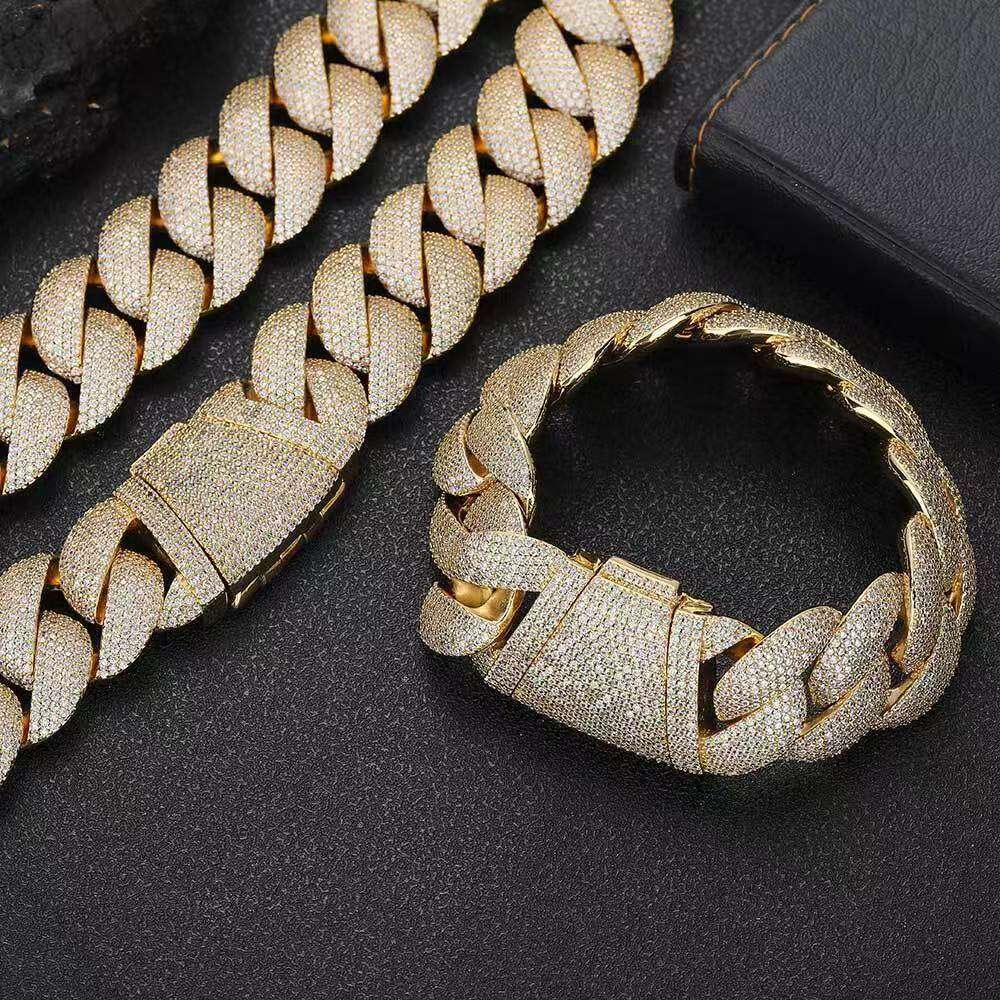 22mm bubble cuban chain trendy brand personalized men's hip hop jewelry necklace