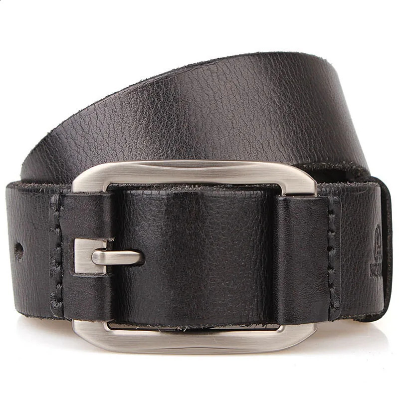 Vintage original leather strap suitable for soft and hard men no interlayer mens belt suitable for jeans mens accessories 240925