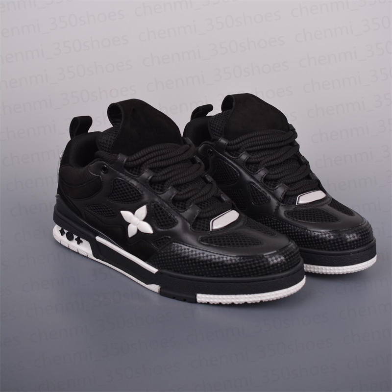 Luxury brand Casual Shoes Genuine leather vintage classic plaid trainer sneakers Berry Stripe Shoes Fashion trainer men and women color strip sneakers 35-45 c1