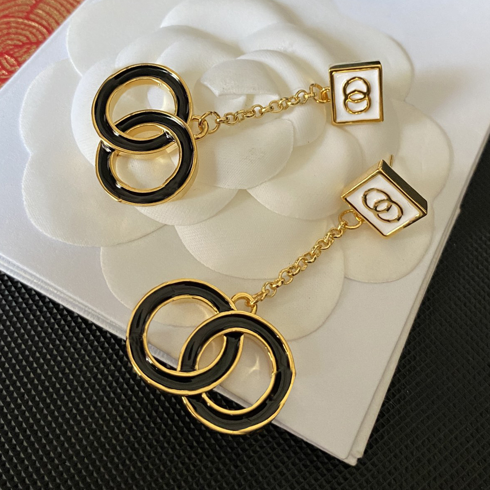 High Quality Never Fade 18K Gold Ear Stud Designer Letter Earrings Geometry Star Earring Inlaid Crystal Wedding Fashion Jewelry Accessories