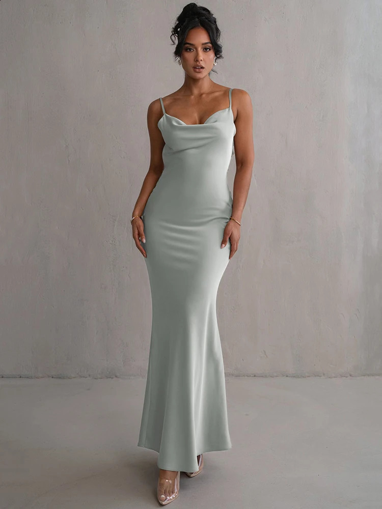 Mozision floral strapless long dress womens fashionable spaghetti strap sleeveless tight evening gown elegant party gown 240929