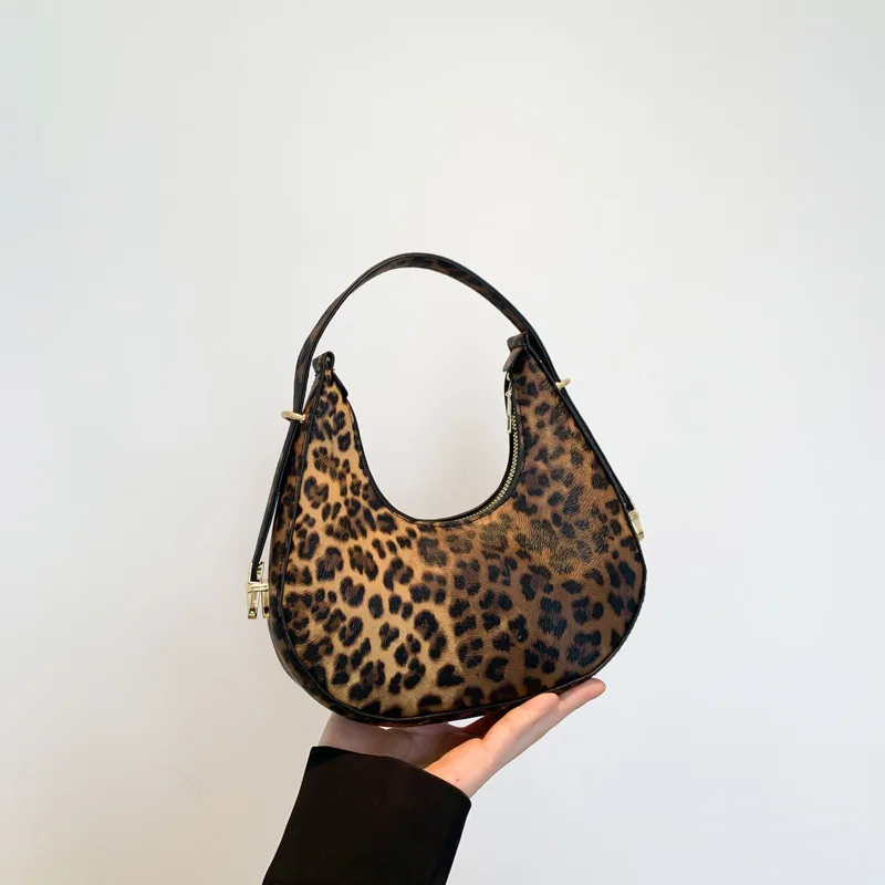 Cow Prints Underarm Shoulder Bags For Women French Style Small Crossbody Phone Bag Designer Versatile
