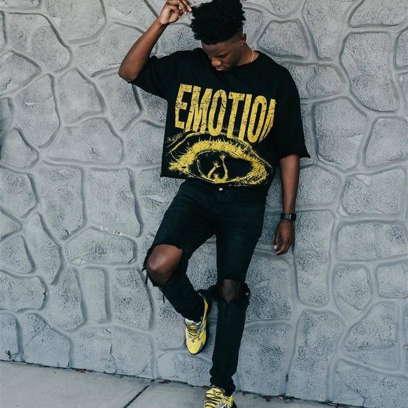 oversized graphic t shirts men retro y2k top Harajuku punk t shirt loose hip hop letter print short sleeve streetwear 240927
