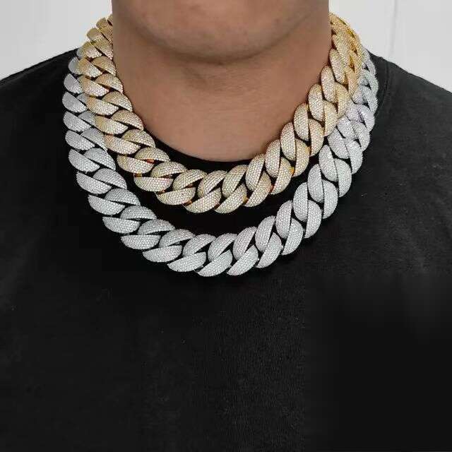 22mm bubble cuban chain trendy brand personalized men's hip hop jewelry necklace