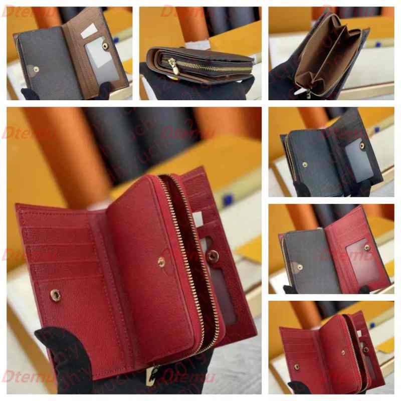 NEW Luxurys Women Men Designers Wallets Purses Fashion Short Wallet Classic Zipper Pocket Bag Zip Coin Card Bag Change Purse