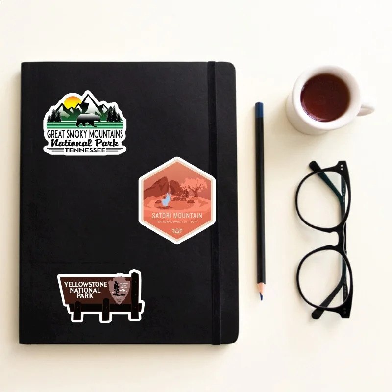 103050pcs National Park Stickers Laptop Bicycle Guitar Skateboard Sticker Kid DIY Graffiti Waterproof Toy 240925