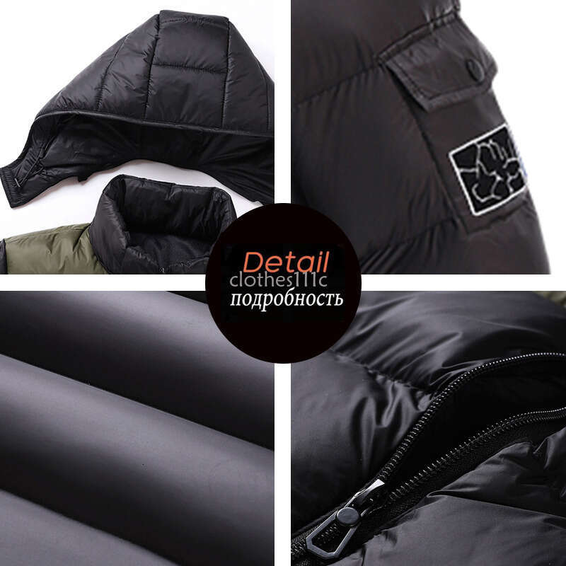 Plus 7Xl Autumn Winter Men Warm Waterproof Jacket Mens Hooded Casual Outwear Detachable Hat Outfits Parkas Coat Male