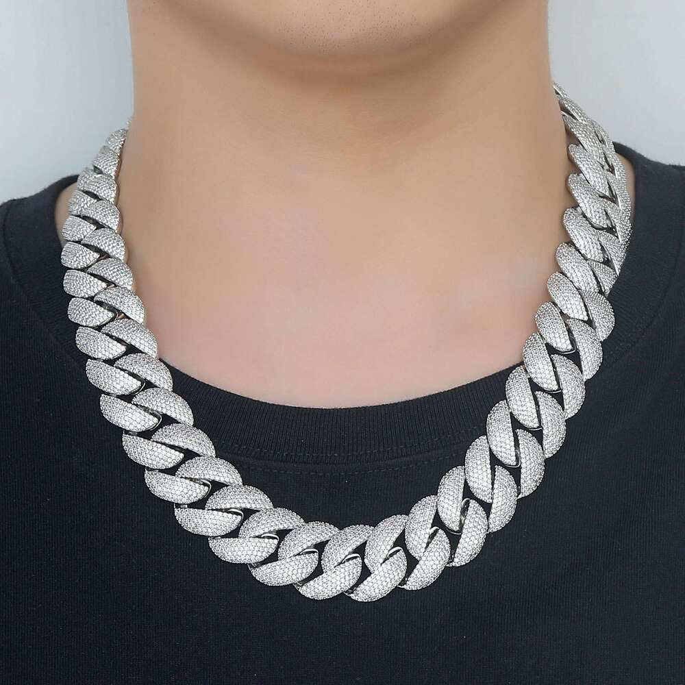 22mm bubble cuban chain trendy brand personalized men's hip hop jewelry necklace