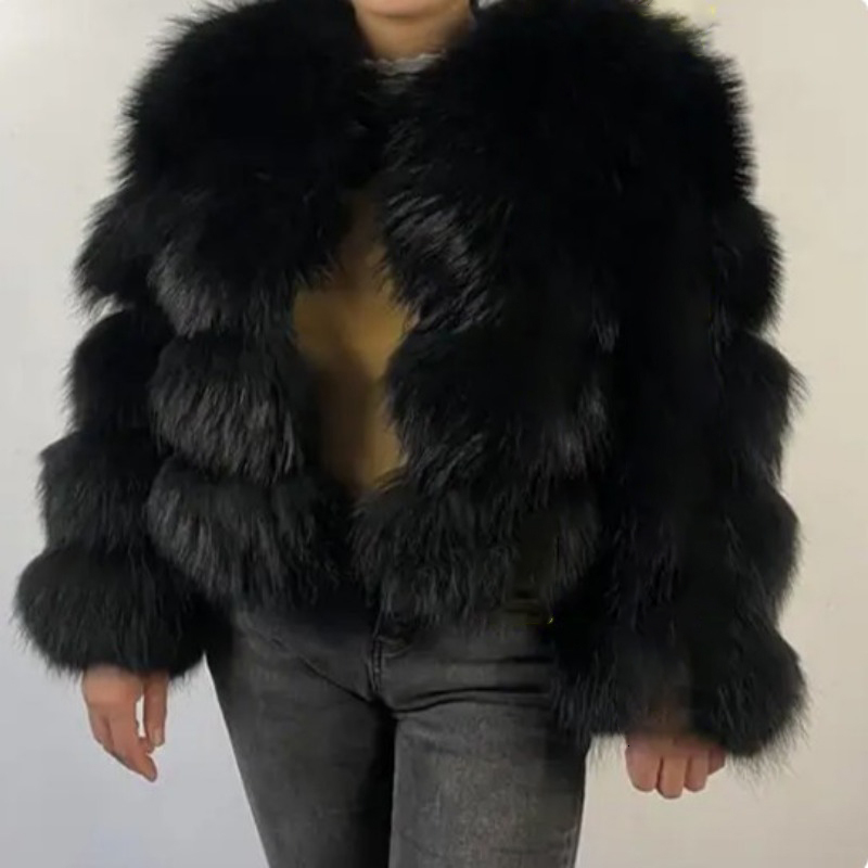 Hoodie Faux Fur Jacket Women Coats Patchwork Basic Thicken Casual Loose Outerwears Fashion Autumn Winter Warm Female Coat
