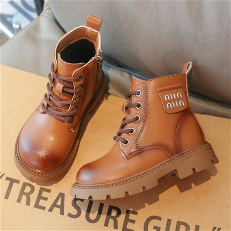 Kids Martin Boots Autumn Winter Children Fashion Ankle Chelsea Boot Boys Girls booties Soft Baby Toddlers Shoe