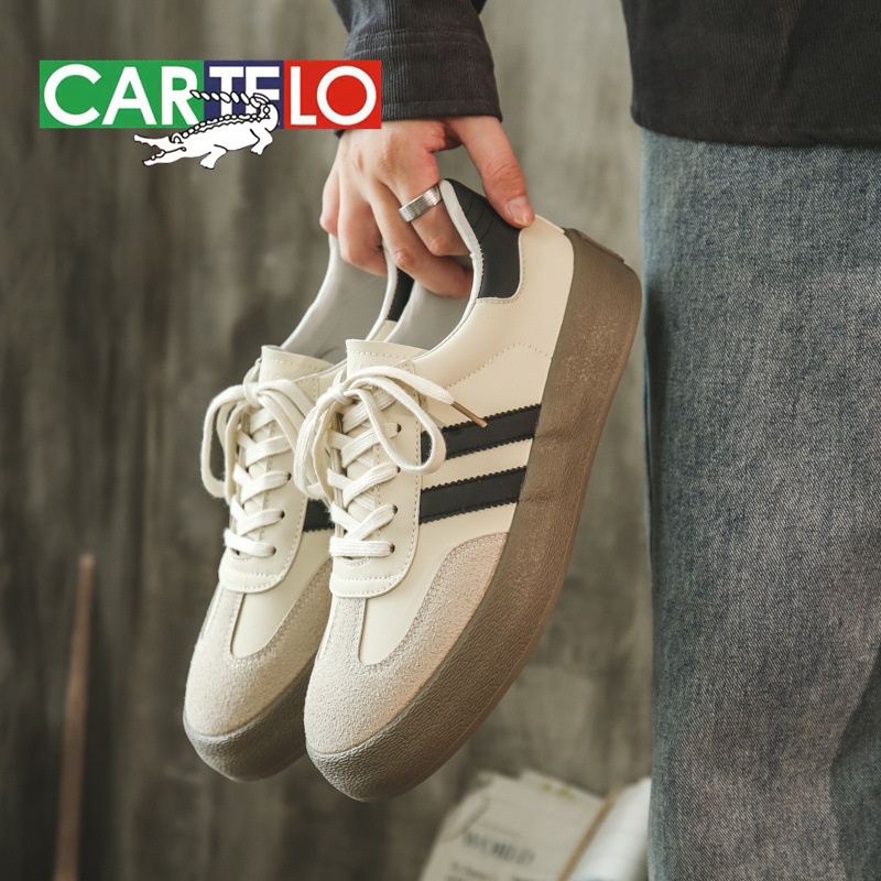 Men's and women's genuine leather 2024 couple training white shoes men's new canvas shoes