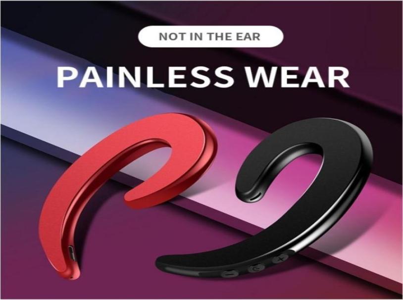 Wireless Headphone Bluetooth Earphone Ear Hook Painless Headset Blutooth Sport Headphones For Phone iPhone Xiaomi Retail1796752112