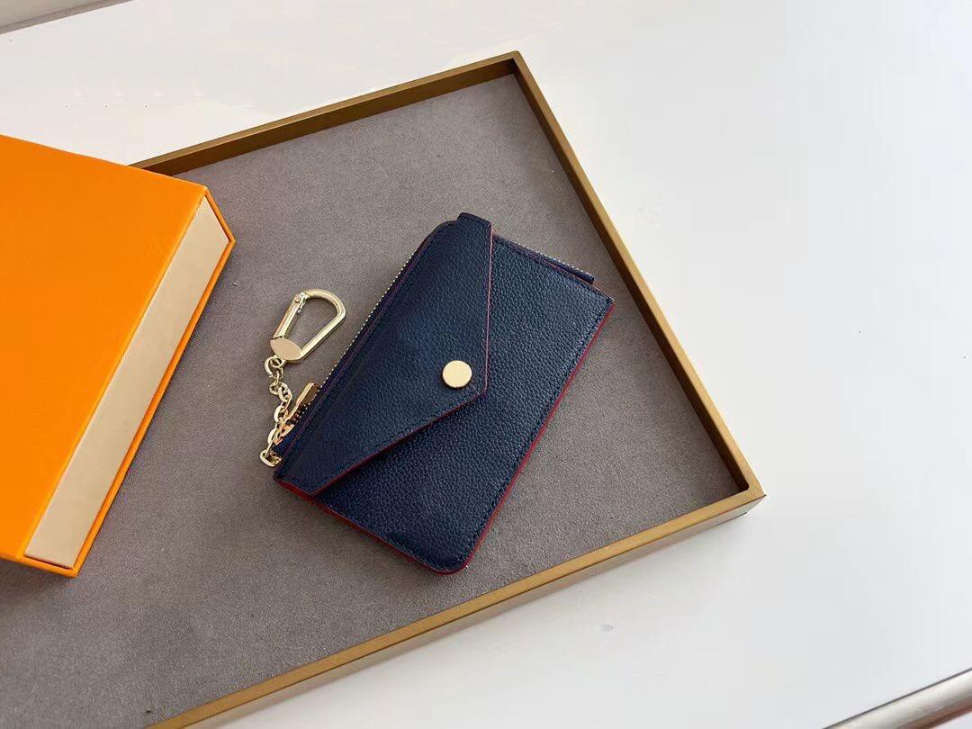 2024 Luxurys Designers Bags Fashion women clutch wallet pu leather wallet single zipper wallets lady ladies short classical purse orange box card 69431
