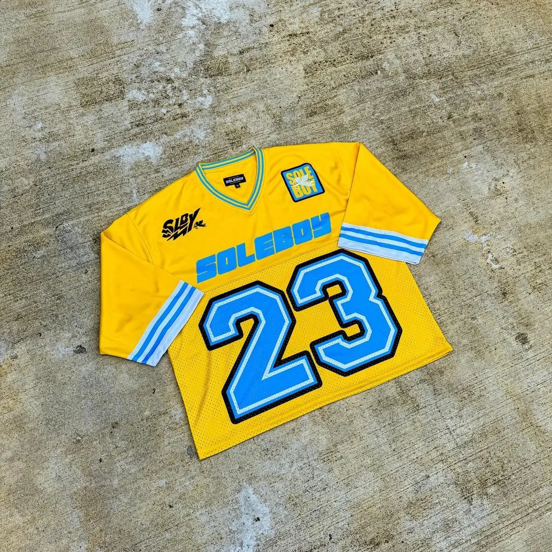 Yellow Baseball T Shirt Graphic Number 23 Top Button Sport Short Sleeve Hip Hop Y2k Summer Fashion Short Sleeve Crewneck Tee 240927