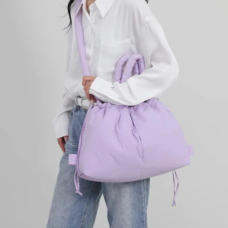 Soft Big Nylon Handbags Women Fashion Korean Version Casual Large Capacity Shoulder Bag Travel Simple Crossbody Bags 240924