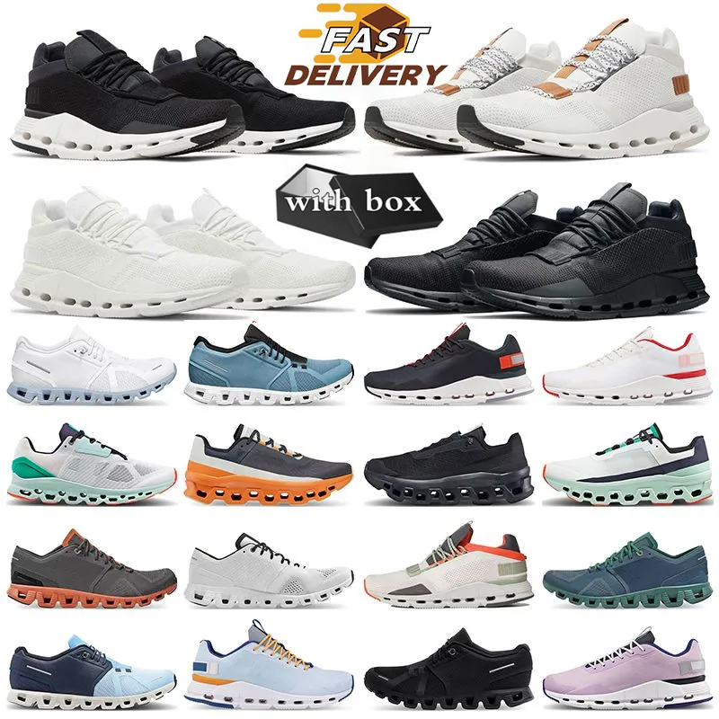 With box Running Shoes Men Women Sneakers Black White Pink Grey Beige Brown Blue Mens Breathable Outdoor Sports Trainers