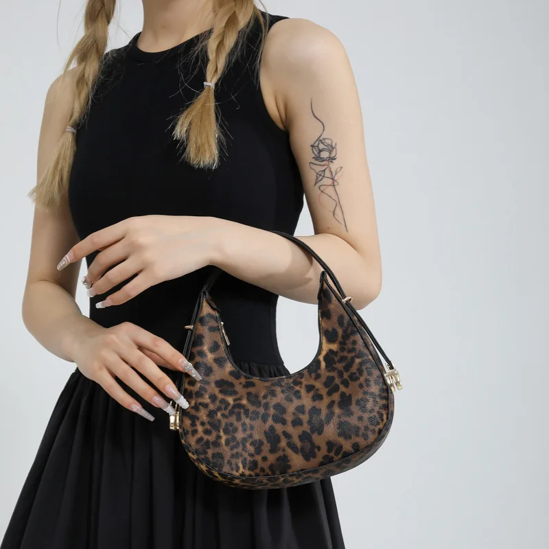 Cow Prints Underarm Shoulder Bags For Women French Style Small Crossbody Phone Bag Designer Versatile