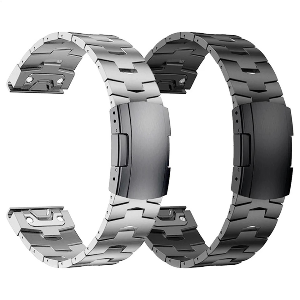22mm 26mm Quick Fit Metal Watch Band Bracelet For Fenix 7X 7 6X Pro 5X Plus/ Instinct/Epix Strap Wristband 240909