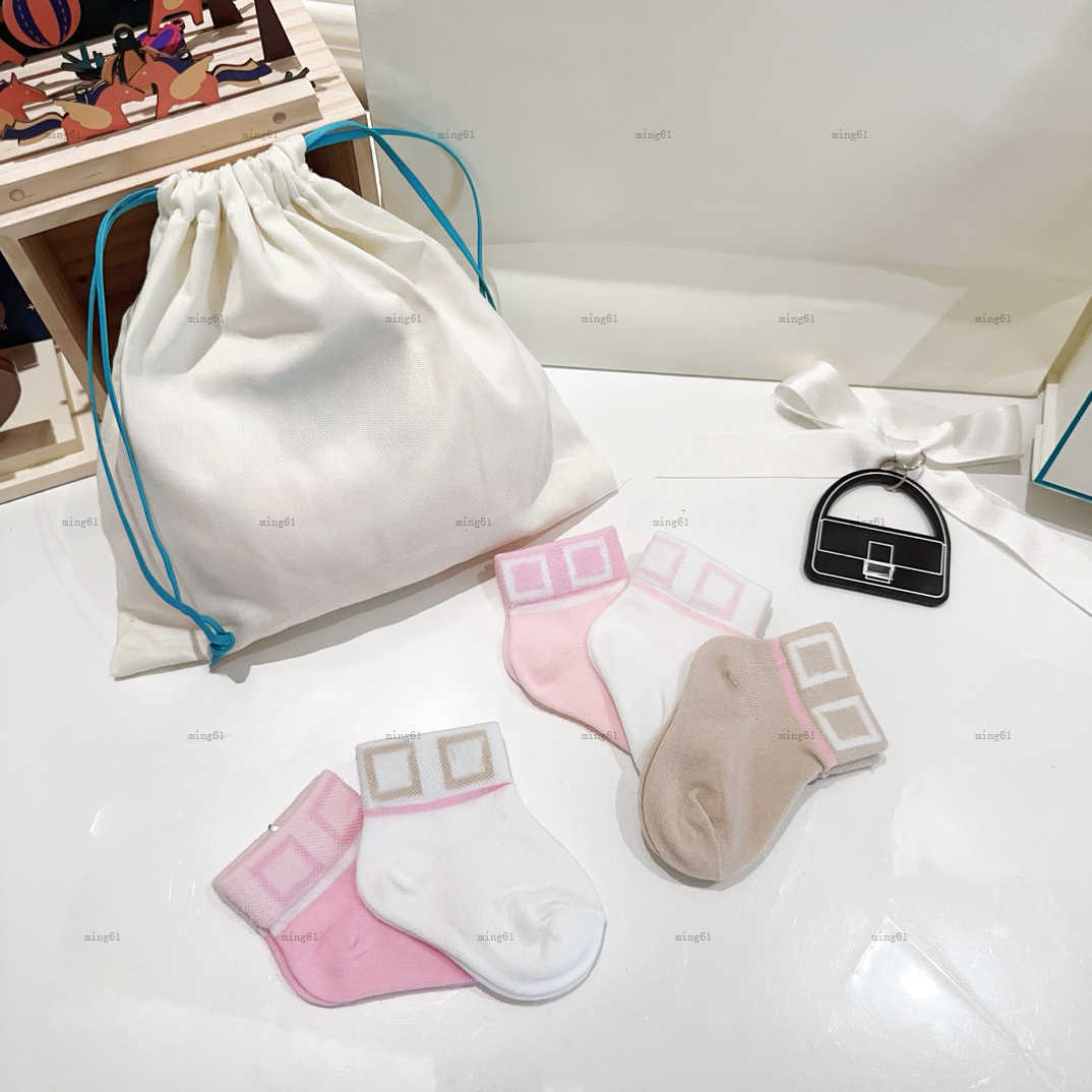 Brand toddler socks Including canvas storage bag One pack of five pairs baby stockings winter boy girl hose Warm child pantyhose