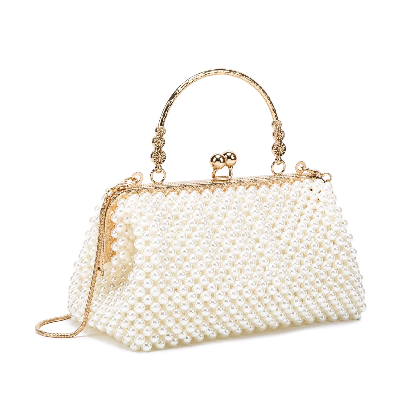 Purses and handbag er Clutch purse handmade Pearl decoration Party Wedding Evening bag banquet bag 240926