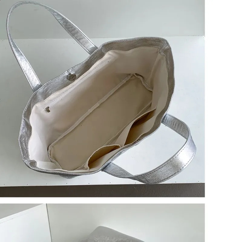 Soft Leather Tote Bag Women Large Capacity Shoulder Bags Fashion Korean Version Big Shopping Commuting Handbags 240924