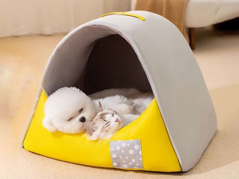 Winter Cat Nest Semi Enclosed Thickened Villa Four Seasons Universal Small and Medium sized Warm Dog House