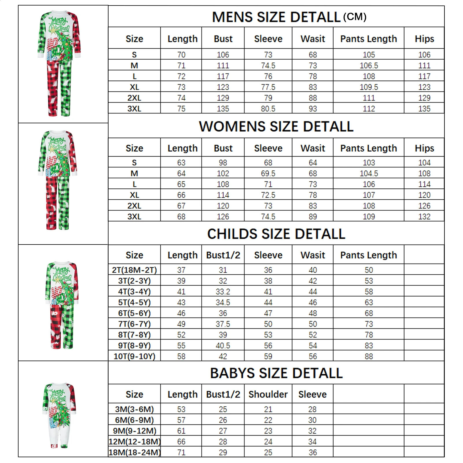 Family Christmas Matching Set Pajama Tree Printing Mom Dad Child Home Baby Hoodie Appearance 240926