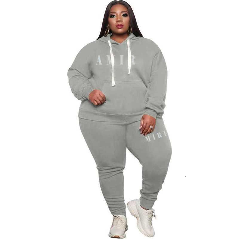 Womens 3XL 4XL Tracksuits Plus Size Large Fashion Casual Sports Suit Two Piece Sweater For Women Autumn And Winter