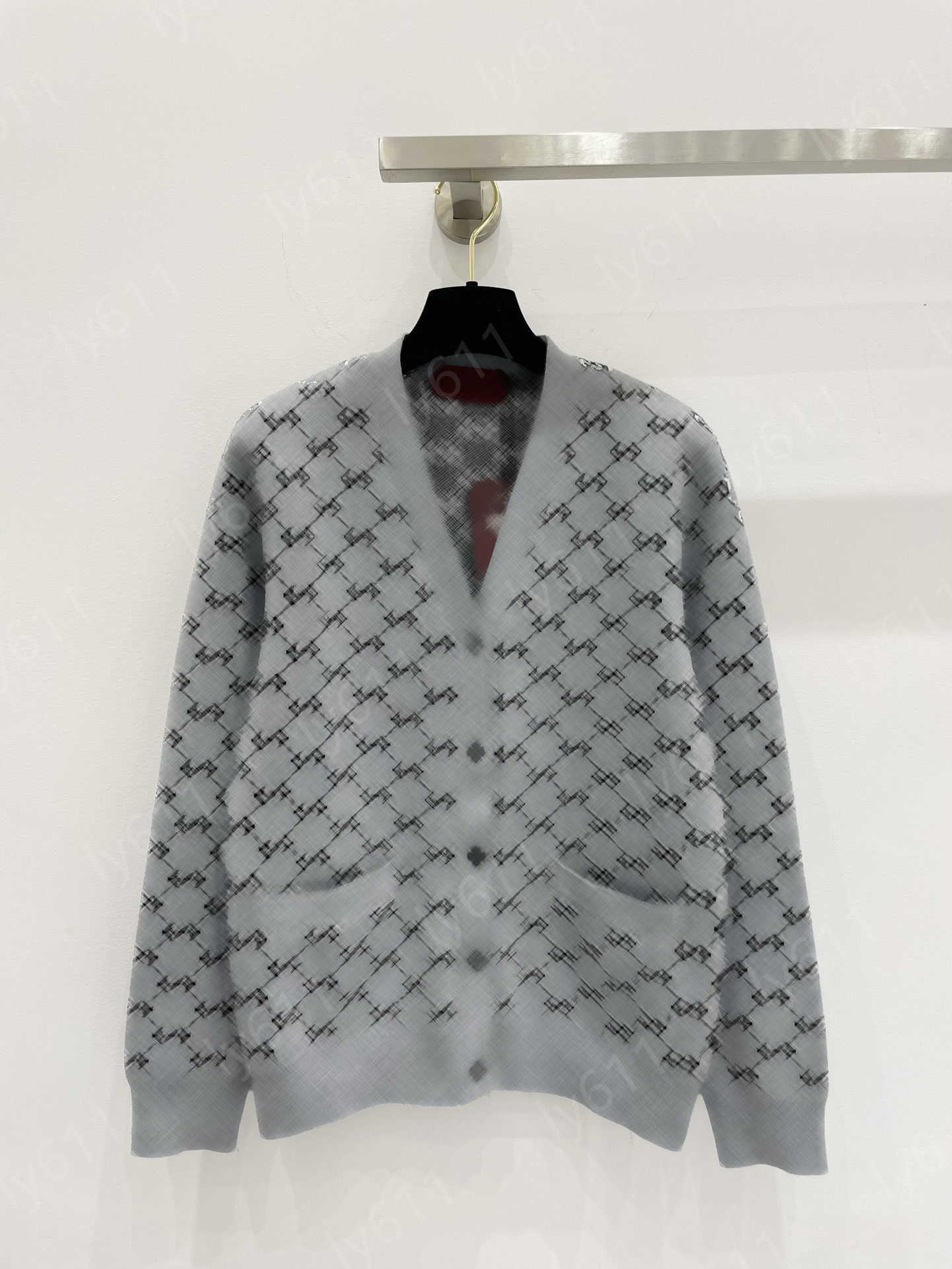 cardigan designer womans sweater Letters jacquard Allover letter logo Luxury V neck Long Sleeve knit sweaters Fashion Button shirts fall winter clothes for women