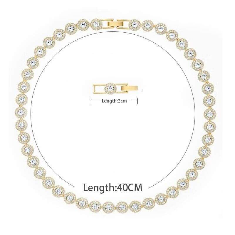 bracelet for women plated sier gold tennis necklace Austria crystal dia bracelets designer jewelry woman Christmas gift With Box