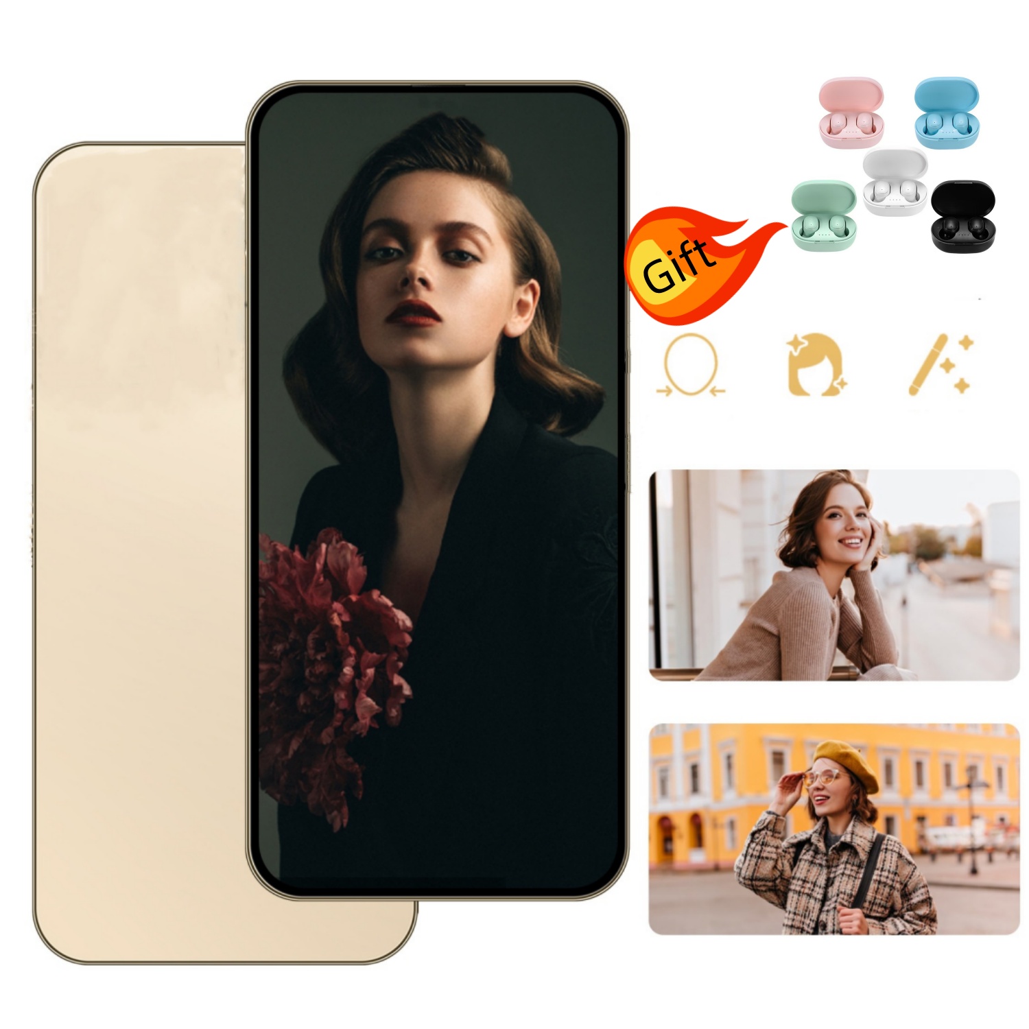 I16 Pro Max 5G Smartphone 16 Go RAM 1 To Stockage Sécurité Empreinte Digitale Grand Écran Multitâche