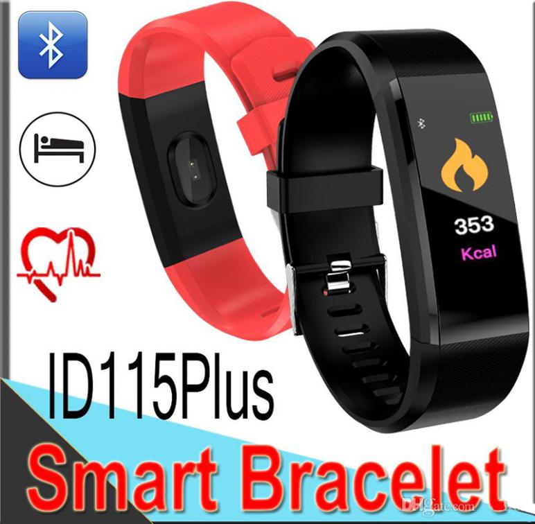 ID115 Bluetooth Smart Wristband Pedometer Band Fitness Tracker Bluetooth 40 Wristband Step Counter Sleep Monitor Bracelet Sport P4